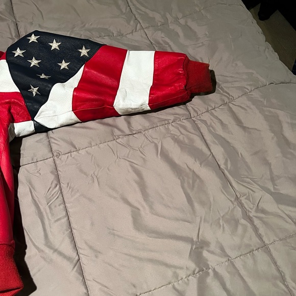Vintage American flag leather - Picture 3 of 10